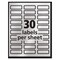 Avery Foil Mailing Labels, Inkjet Printers, 0.75 x 2.25, Silver, PK300 08986 - alternate 5